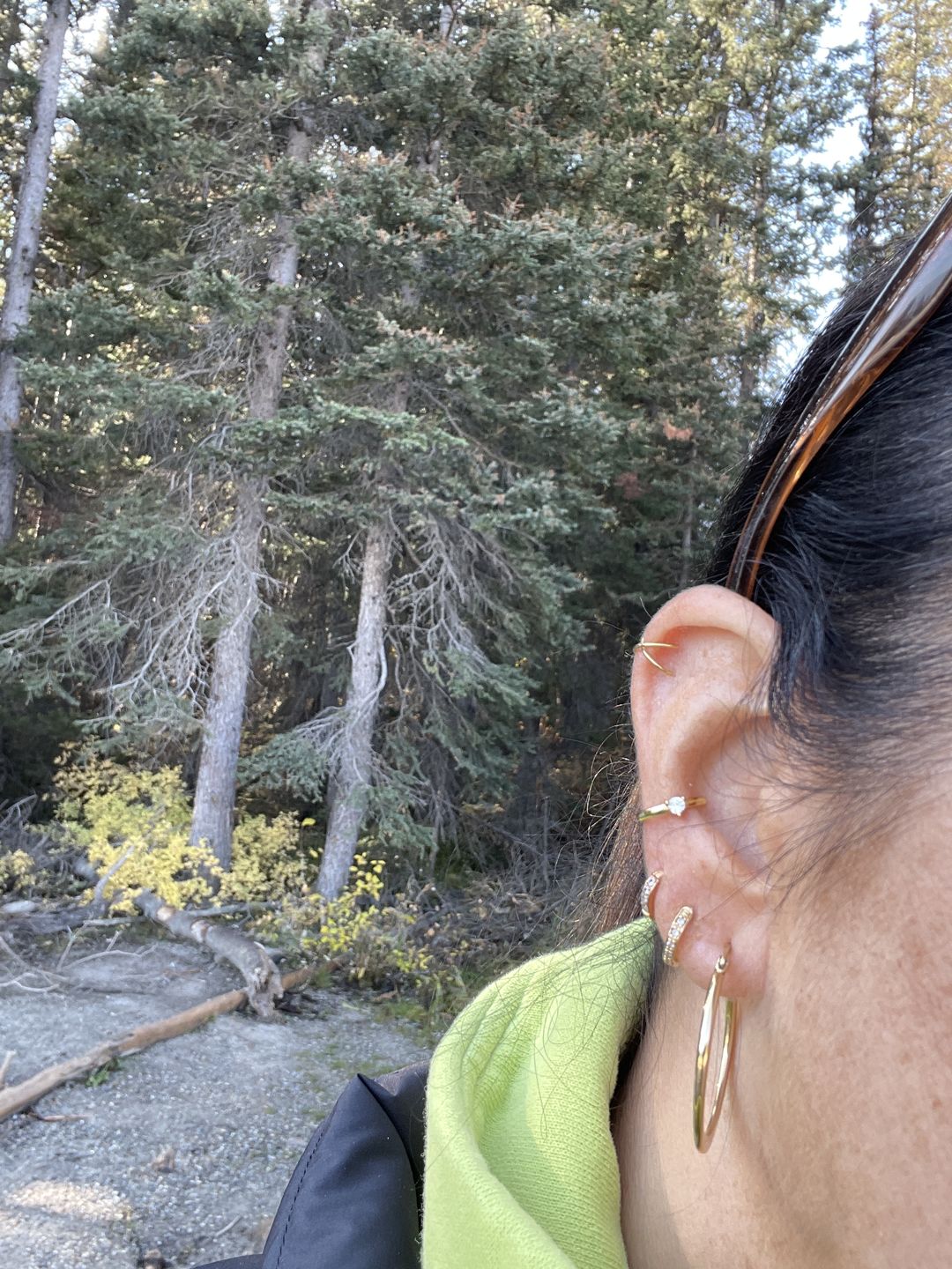 Customer photo review of Sparkle Ear Cuff - Gold Vermeil