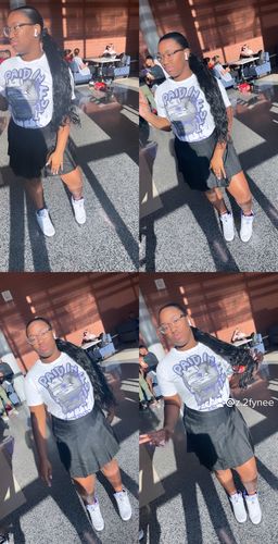 Customer photo review of Dark Concord 5s Retro DopeSkill T-Shirt Paid In Full Graphic