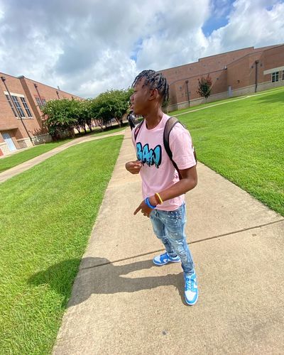 Customer photo review of Faded Rhinestone Denim (Blue Wash)