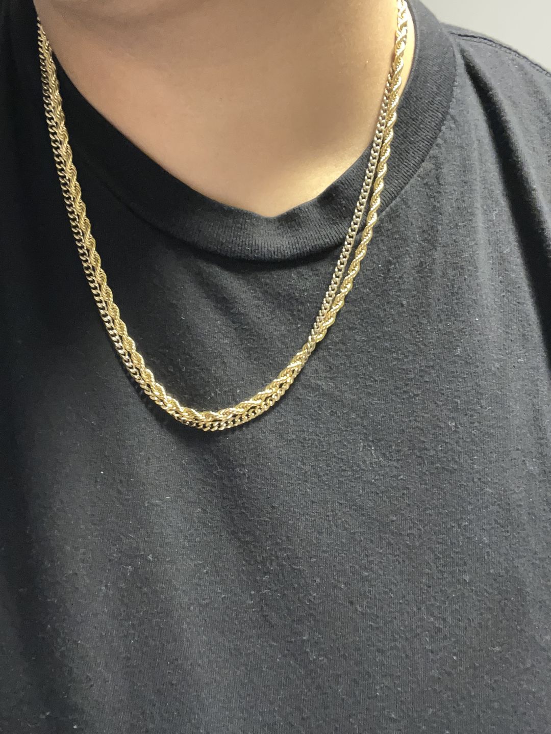 Customer photo review of 4mm Rope Chain - Gold
