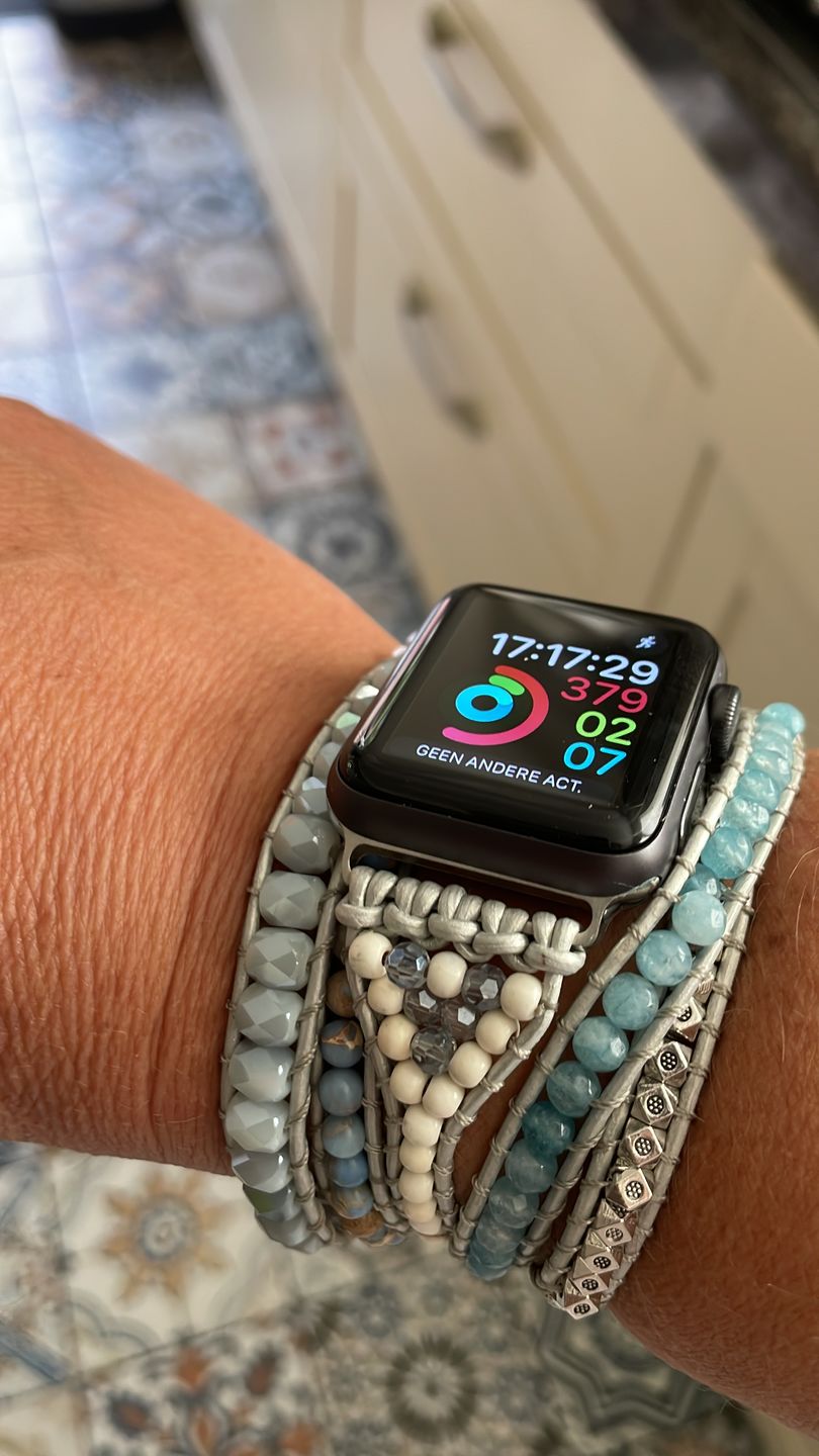 Customer photo review of Healing Topaz Apple Watch Strap