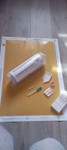 Customer photo review of Dein Liebling - als Aquarell Diamond Painting (eckige Steine)