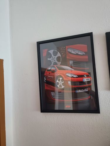 Customer photo review of Dein Fahrzeug als Poster eingerahmt