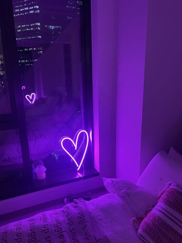 Customer photo review of A Little Love Neon Heart