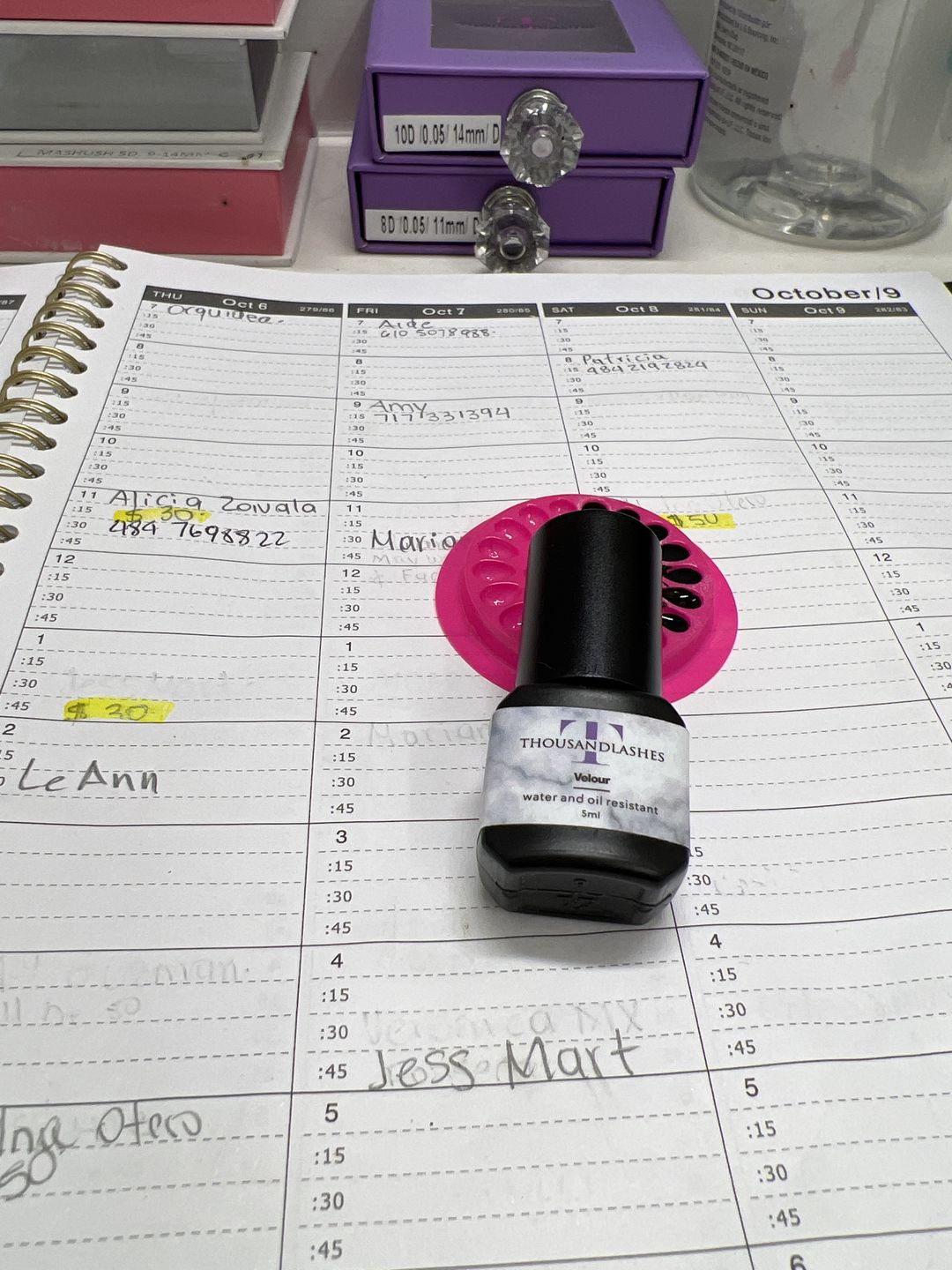 Customer photo review of VELOUR LASH ADHESIVE