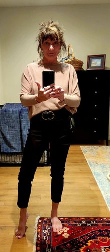 Customer photo review of Silver Infinite Skinny Jean (Black)