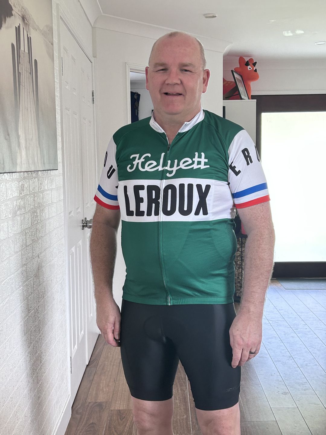 Customer photo review of Retro Heylett Leroux Cycling Jersey