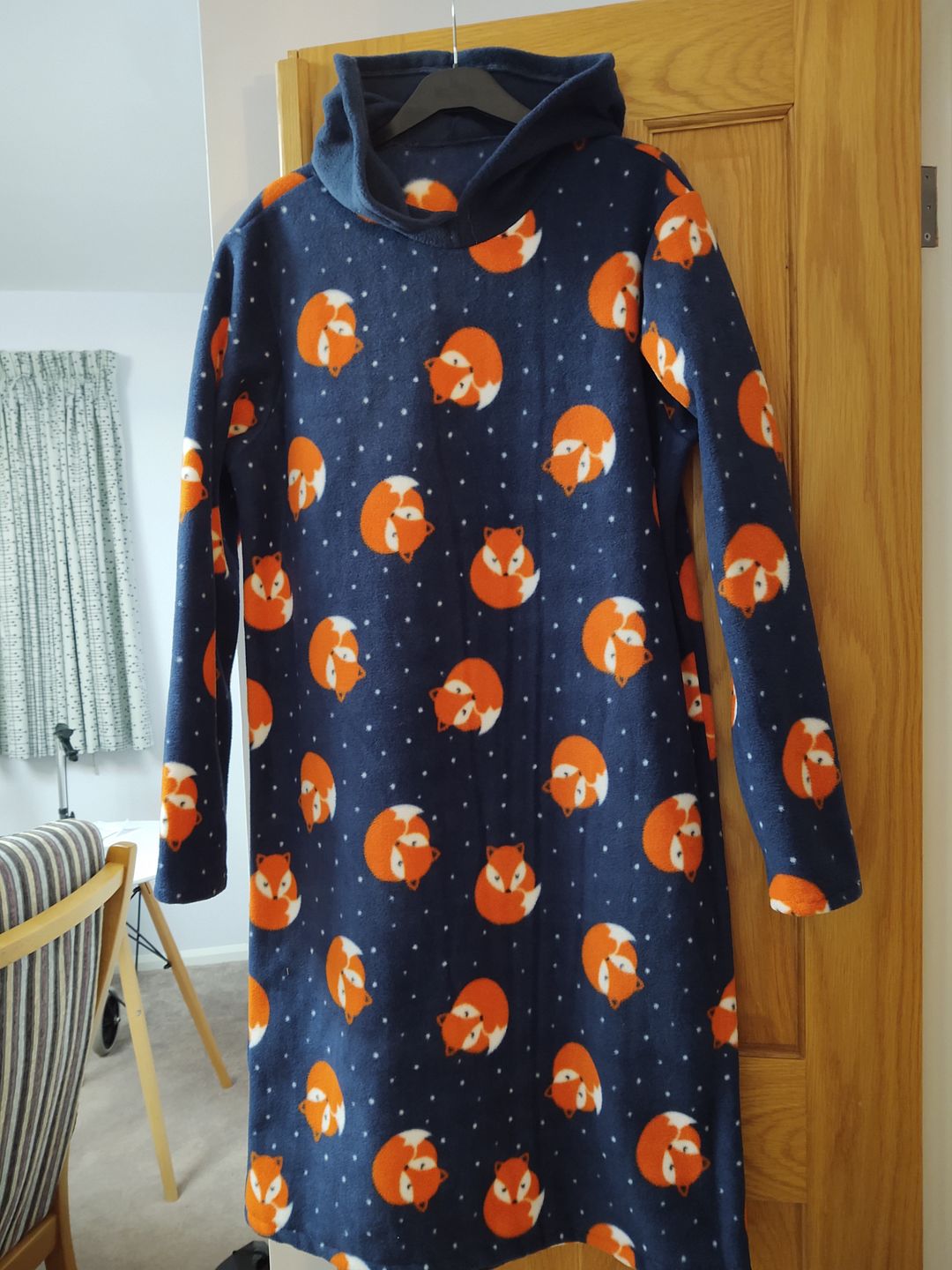Customer photo review of Sleeping Foxes Anti Pill Polar Fleece Fabric