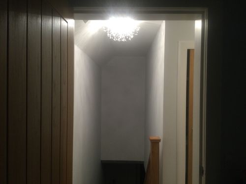 Customer photo review of Modern Beaded Sputnik Crystal Flush Mount Ceiling Light