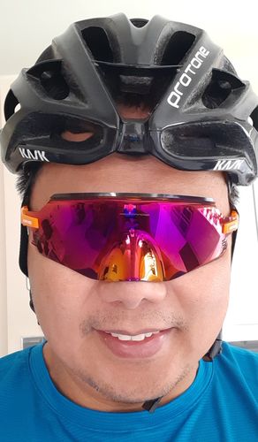 Customer photo review of Kapvoe X2 Sports Sunglasses Cycling Glasses MTB
