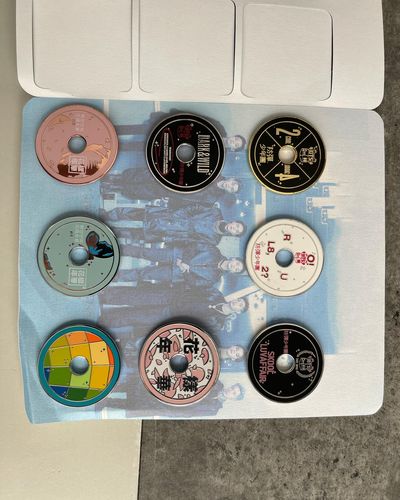 Customer photo review of (PREORDER) BTS CD Enamel Pins