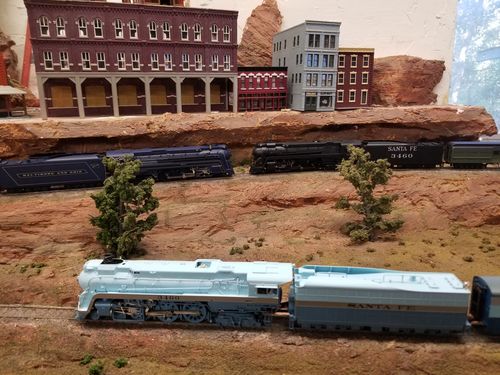 Customer photo review of BLI 7358 ATSF Blue Goose, #3460, Black w/ Traditional Aluminum Lettering, Paragon4 Sound/DC/DCC, Smoke, HO (FDH Fantasy Paint Scheme)