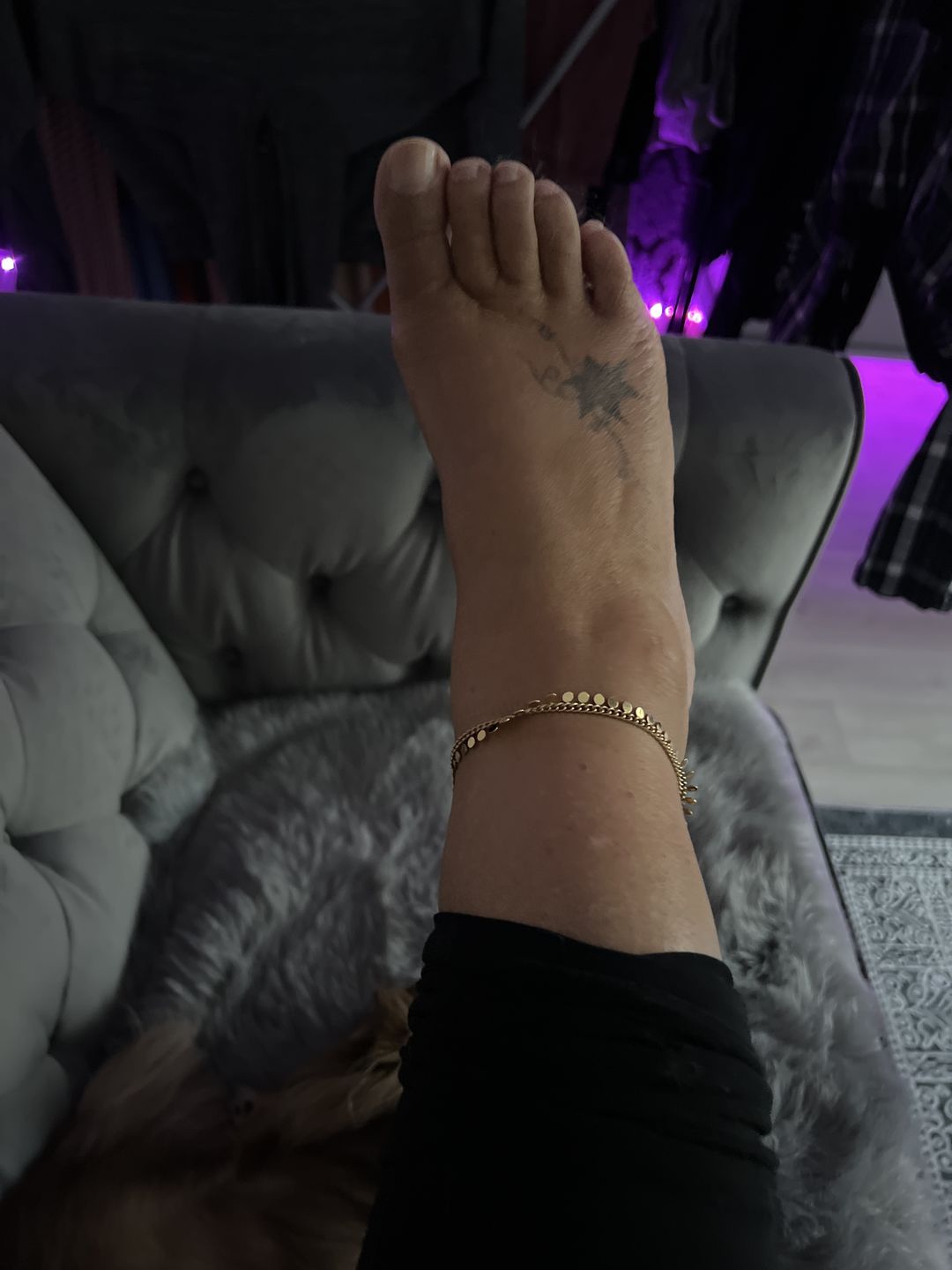 Customer photo review of Coins Fußkette | 18K vergoldet