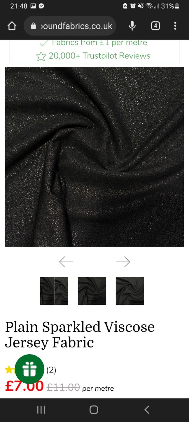 Customer photo review of Plain Scuba Fabric