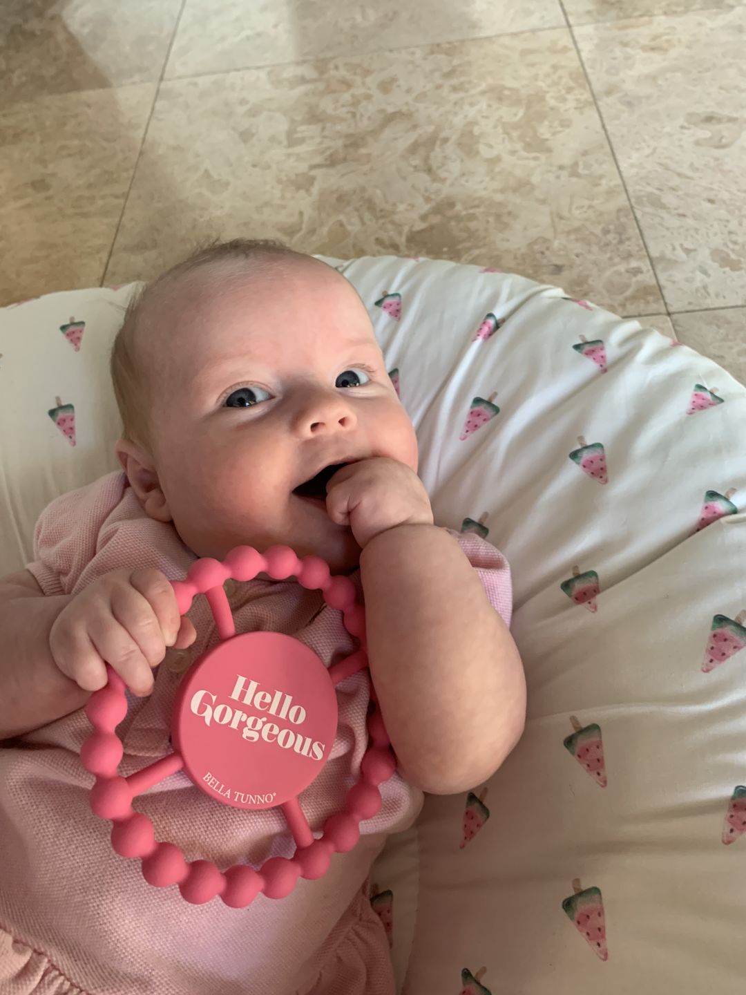 Customer photo review of Hello Gorgeous Happy Teether