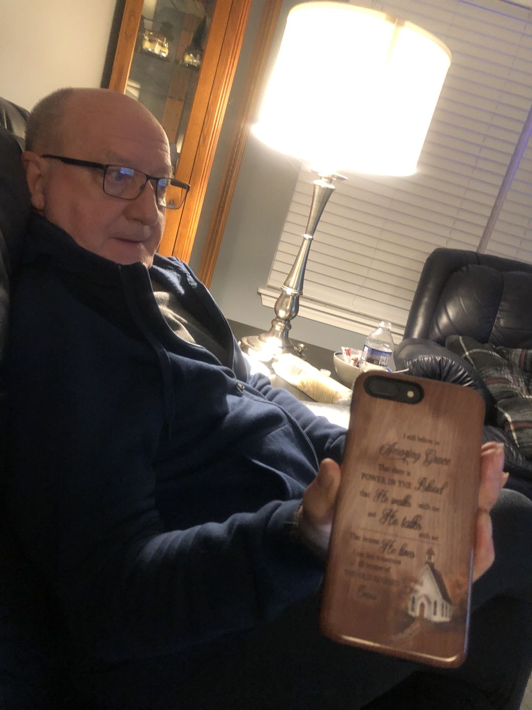 Customer photo review of I still believe in amazing grace phone case