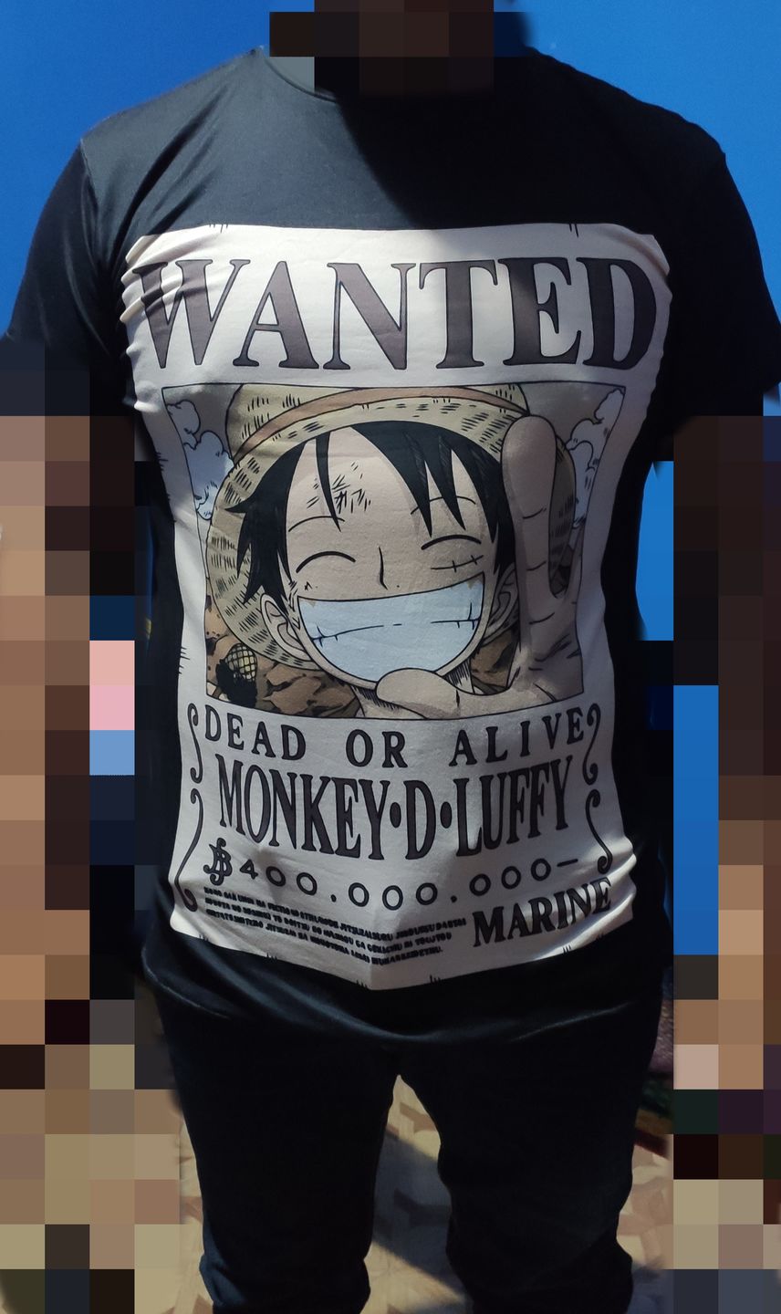 Customer photo review of Playera Pijama One Piece Recompensa Luffy