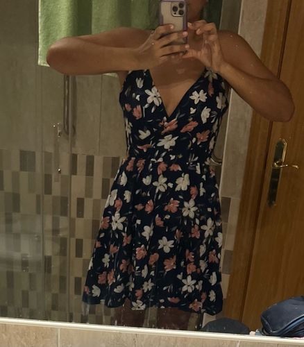 Customer photo review of Sleeveless Spaghetti Strap Sexy Backless Midi Dress