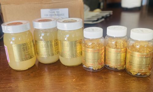 Customer photo review of St Lucia Gold Sea Moss Gel Trio