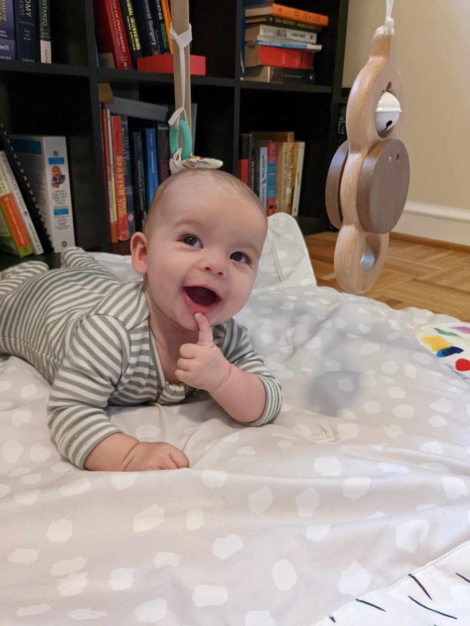 Customer photo review of Footie Pajamas, Merino Wool, Dove