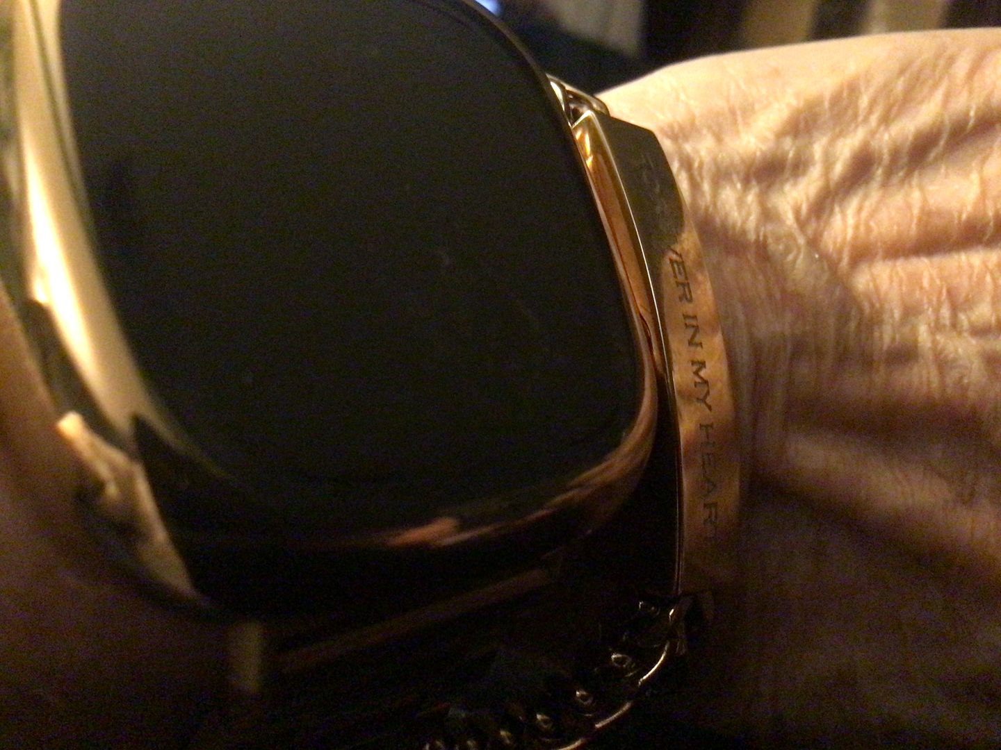 Customer photo review of 6mm Franco Link Engravable ID Urn Bracelet