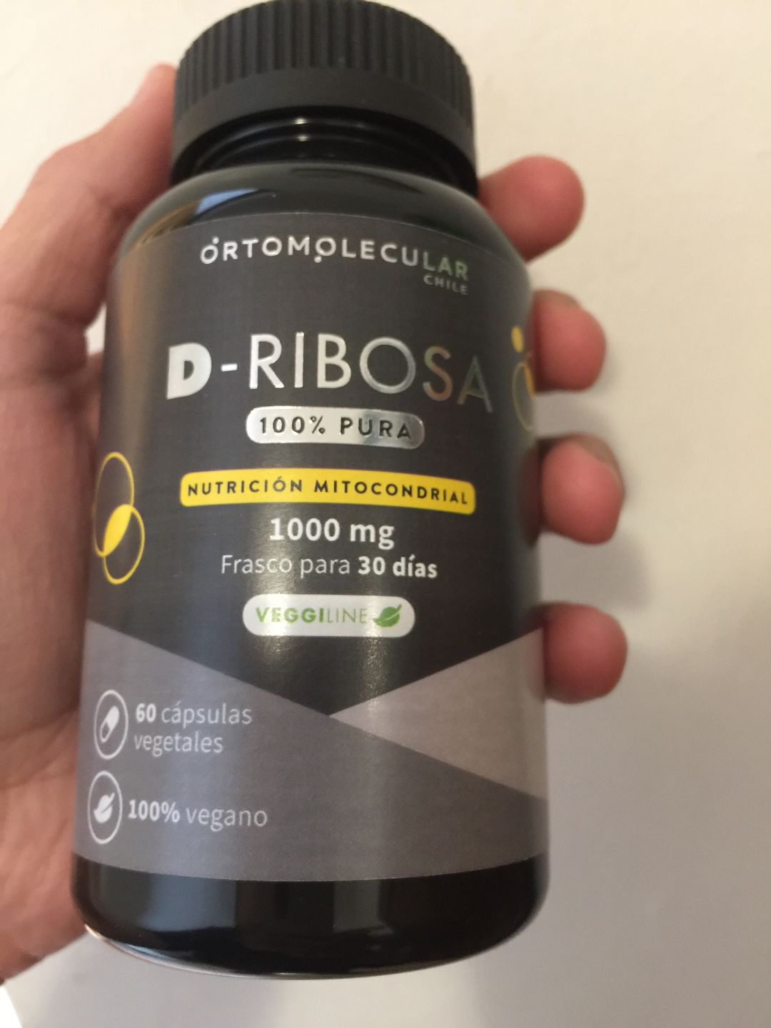Customer photo review of D-Ribosa 1.000 mg-60 cáps