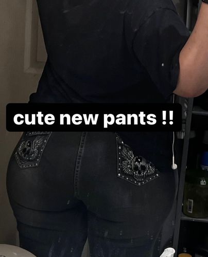 Customer photo review of Fashion Sexy High Waist Vintage Straight Denim Jean Pants