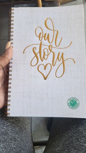 Customer photo review of Our Story - A Story of Us - Adventure Journal