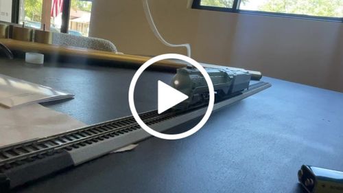Customer video review of BLI 7350 ATSF Blue Goose, #3460, As-Delivered w/ 3460 on side of tender, Paragon4 Sound/DC/DCC, Smoke, HO Scale