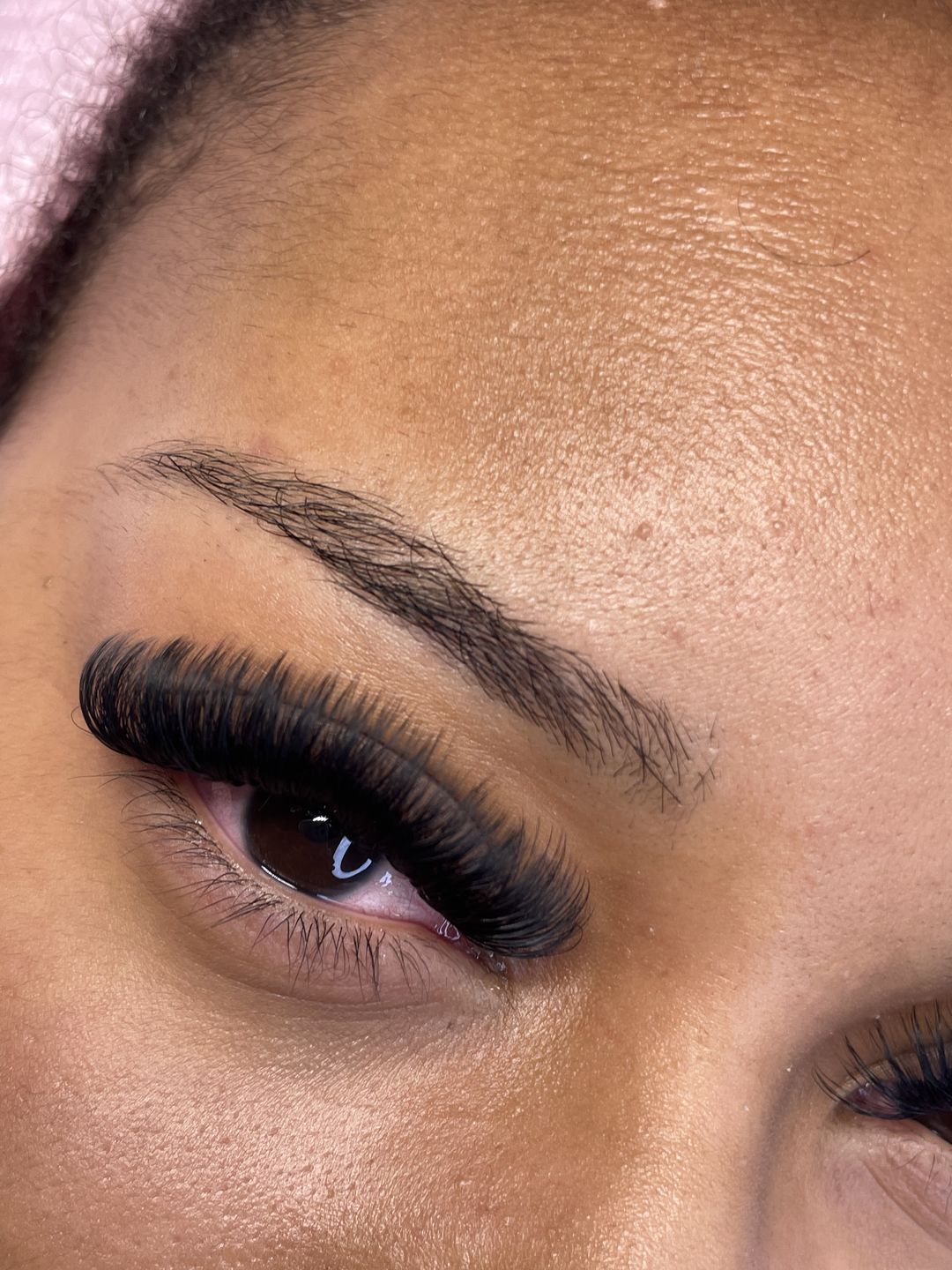 Customer photo review of Premium Eyelash Extensions 0.03mm