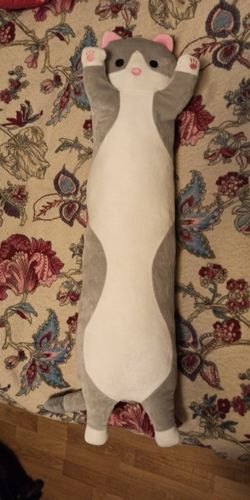 Customer photo review of Lazy Cat Long Pillow Collection