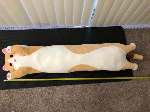 Customer photo review of Lazy Cat Long Pillow Collection
