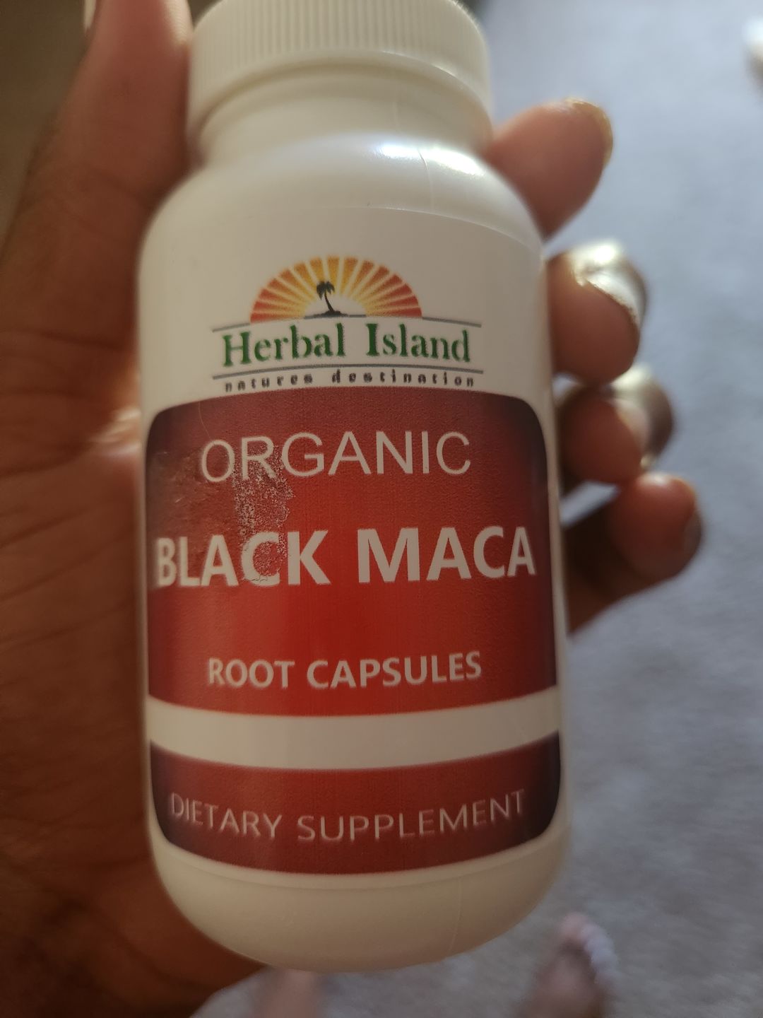 Customer photo review of Black Maca Root Capsules