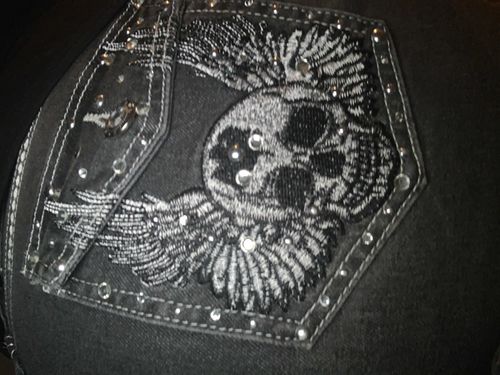 Customer photo review of Fashion Sexy High Waist Vintage Straight Denim Jean Pants