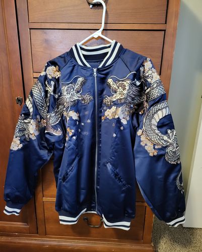 Customer photo review of Double Dragon & Phoenix Sukajan Souvenir Jacket