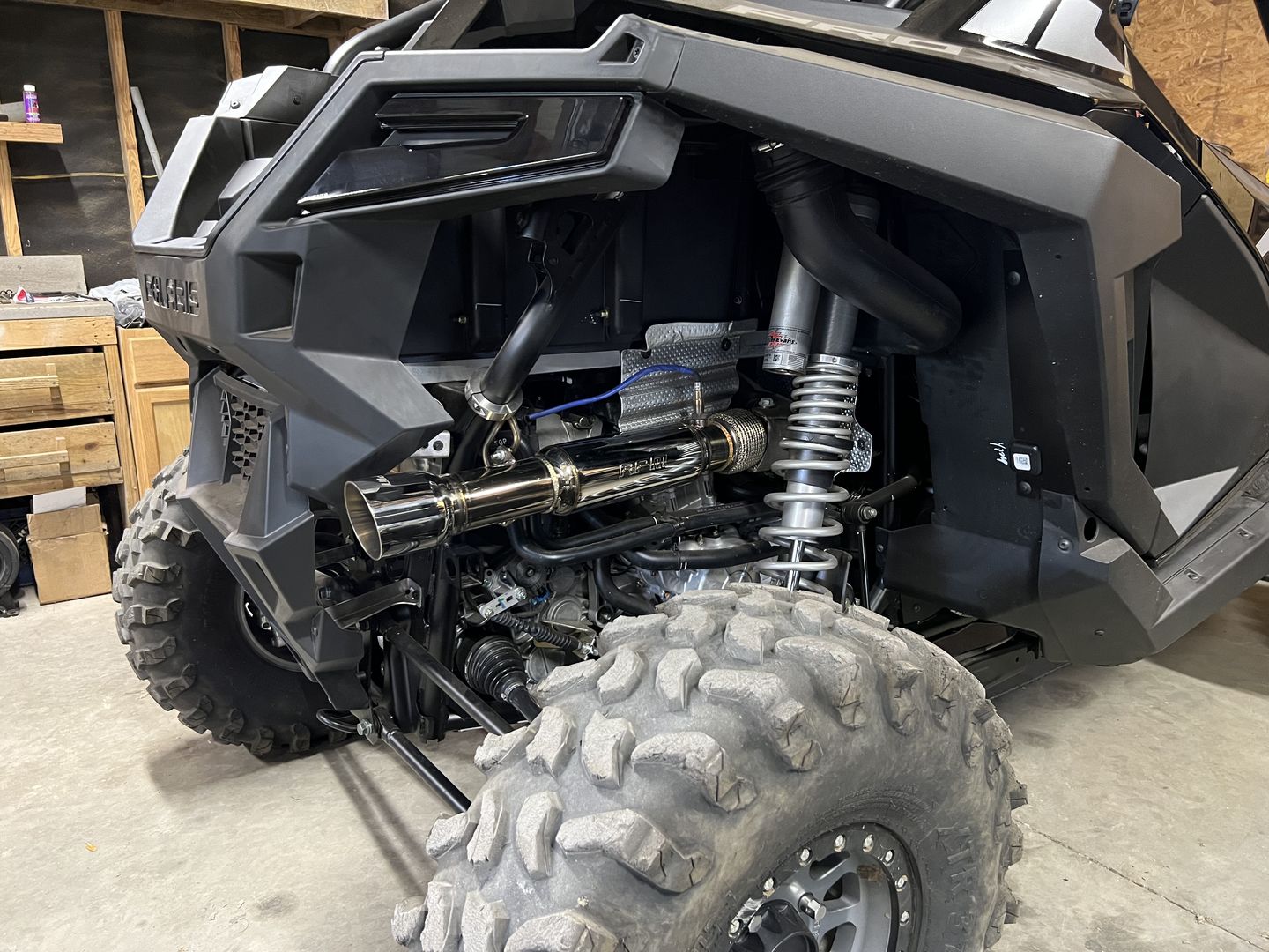Customer photo review of Turbo RZR Desert Series 3" Full Stainless Exhaust System. Fits XPT, Pro XP , Turbo R & S