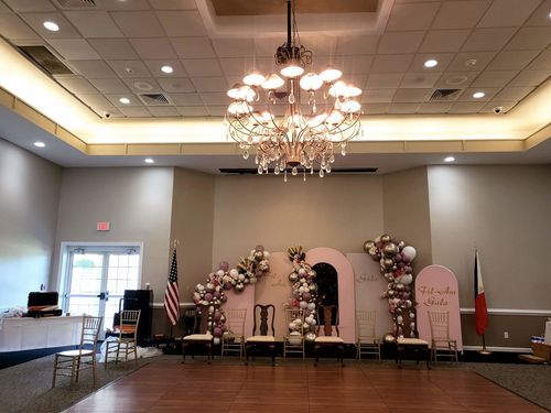 Customer photo review of Chiara Backdrop Wall Set 4PCS Arched Frames with Covers Set