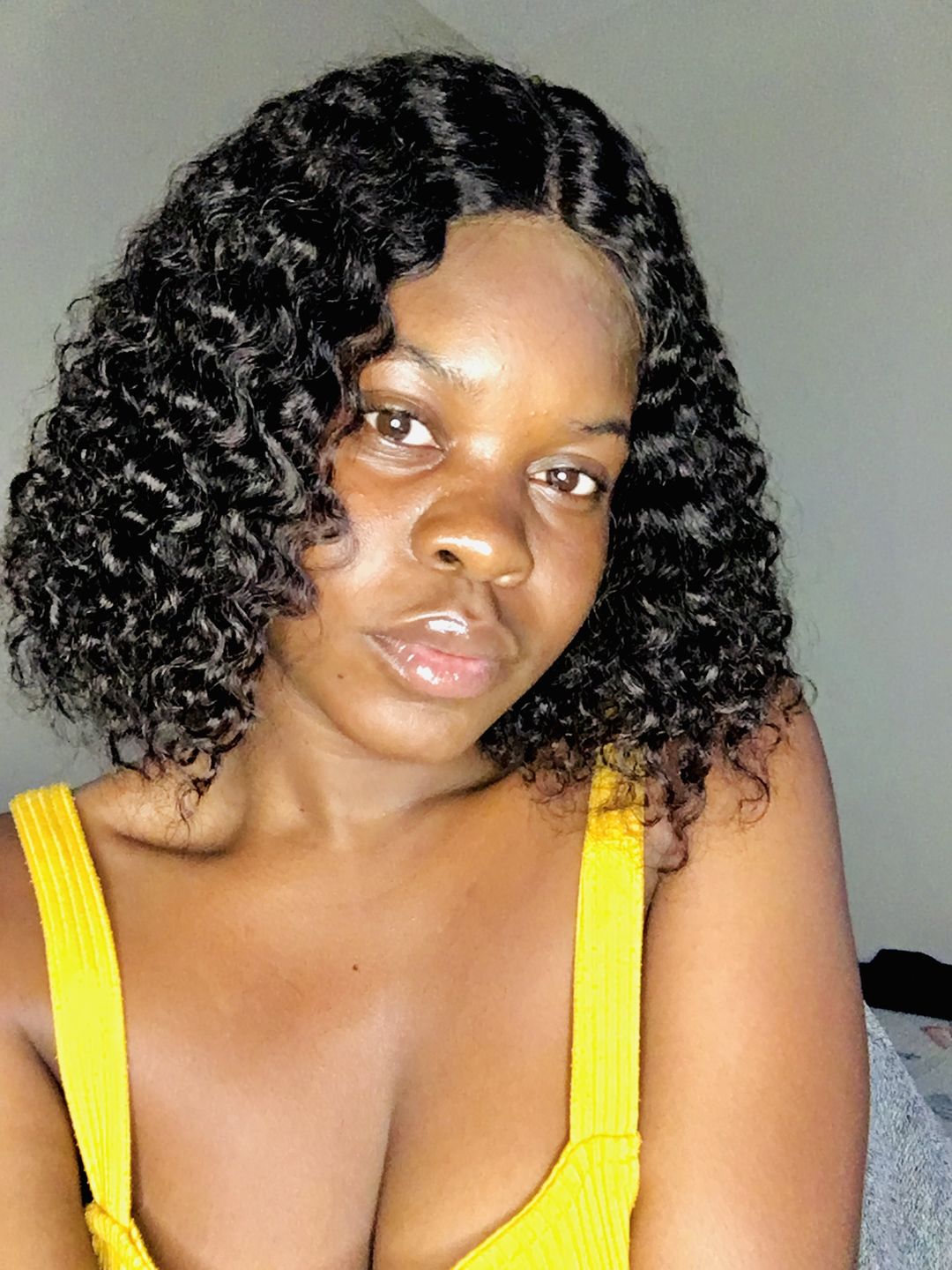 Customer photo review of Malaysian Curly Wig 12inch