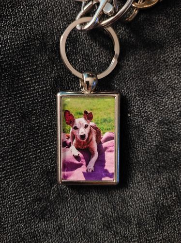 Customer photo review of Schlüssel- Anhänger mit Foto + eigenem Text