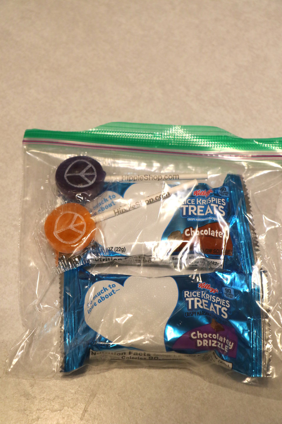 Customer photo review of Hippie Shop Peace Pop Lollipops