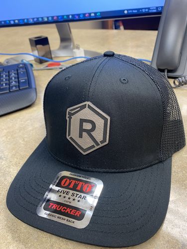 Customer photo review of [6 Pack] 112 Style Leather Patch Trucker Hats - Custom Shape Patch