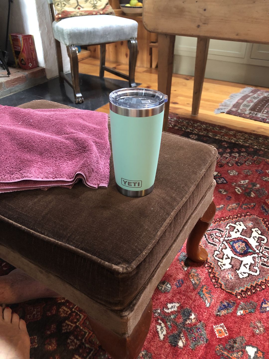 Customer photo review of YETI Rambler Tumbler 20oz - Seafoam