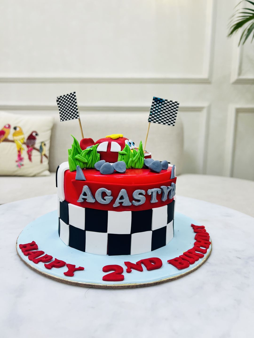 Customer photo review of Lightning Mcqueen Cake