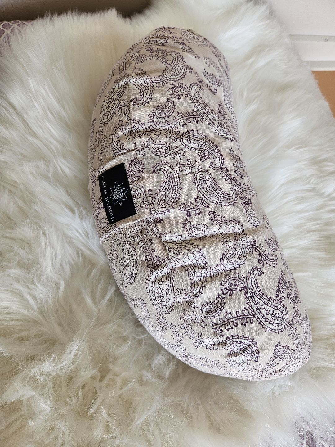Customer photo review of Crescent Meditation Cushion - Jyoti Paisley