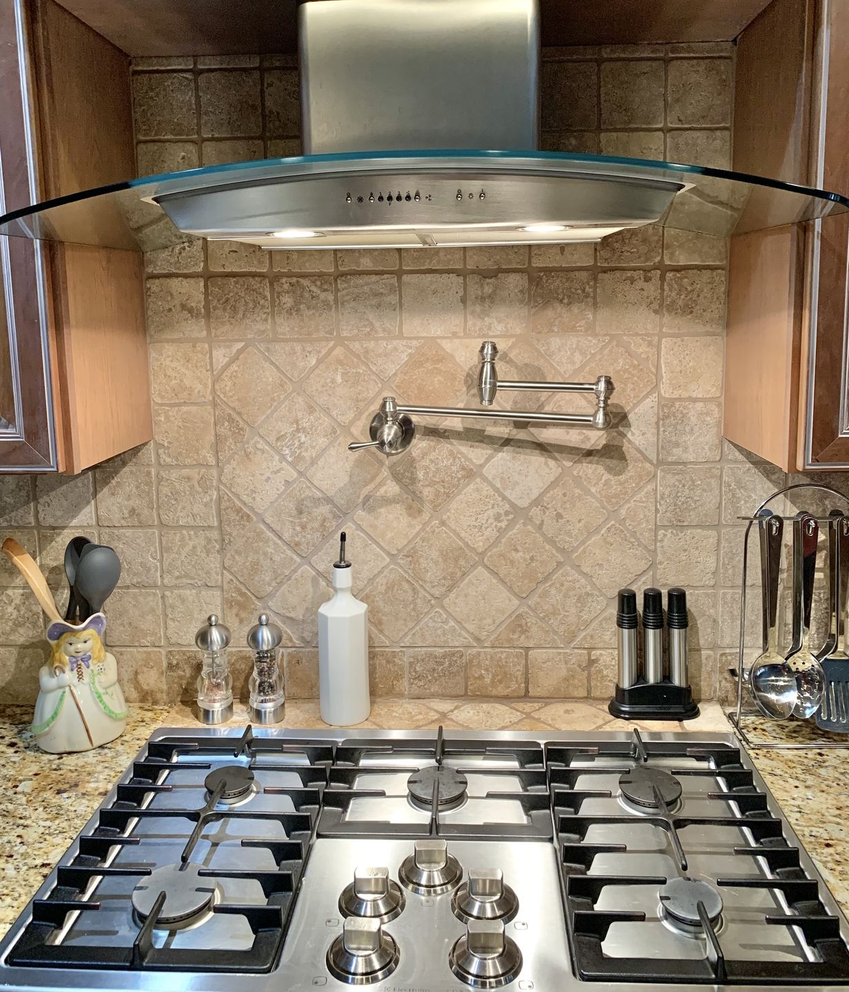 Customer photo review of Elixir Porcelain Olive Oil Dispenser