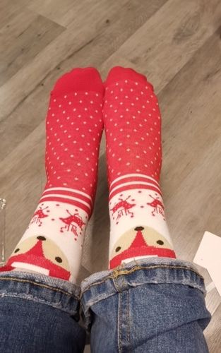 Customer photo review of Christmas Festive Socks