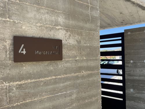 Customer photo review of Numero civico e testo modello Stencil Horizontal