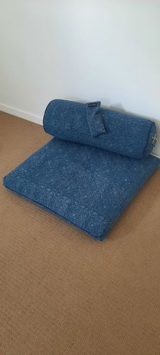 Customer photo review of Indigo Star (Water) - Round Yoga Bolster