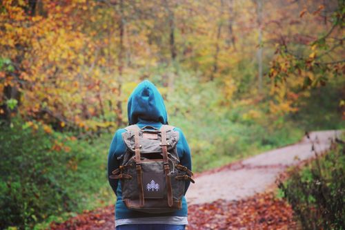 Customer photo review of Rucksack Mit Patch / Olivgrau (🌲)