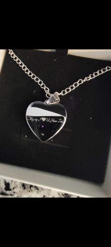 Customer photo review of Sorority Necklace - Personalized Zeta Phi Beta 1920 Luxury Necklace Heart